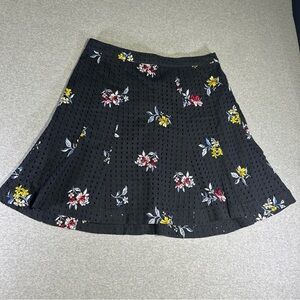 Women’s NWOT Ann Taylor Size 10 Floral Embroidered Eyelet Aline Skirt SKU 020